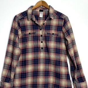 PATAGONIA Flannel Roustabout Shirt Popover Top size 6